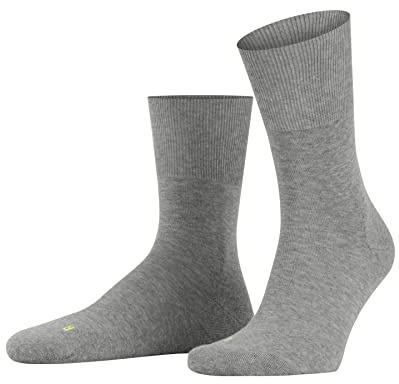 FALKE Run U So algodón lisos 1 par, Calcetines Unisex adulto, Gris Light Grey 3400, 39-41