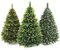 AmeliaHome Künstlicher Weihnachtsbaum 180 cm Tannenbaum Christbaum Kiefer PVC Weihnachtsdeko Klaus