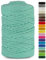 Netuno cordón de algodón con núcleo de algodón Color celadón 5mmx100m Cuerda Natural Hilo para Macrame atrapasueños decoración artesanía Bricolaje hogar Plantas Crochet Joyas jardín Cordel