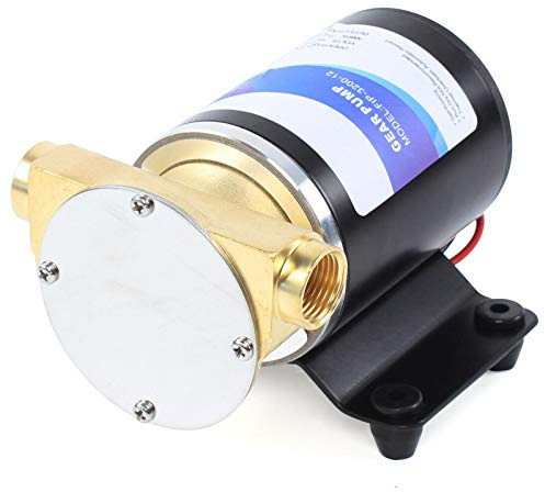 Självsugande länspump, däcktvättpump 12 V, länspump, vattenpump, 23 l/30 l/min, dränkbar pump, brunpump, membranpump för ombordvattentankar (12 V, 30 l/min)