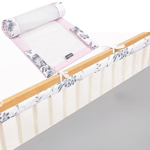 Bettumrandung Babybett, Kinderbett Umrandung 180x30 cm Bettumrandung, Nestchen Babybett Umrandung, gitterbett schutz