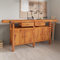 Homgoday Werkbank mit Schubladen und Schraubstock 192x62x83 cm Massivholz Akazie Schwerlast Werkbank Tisch Werkstattschuppen 32