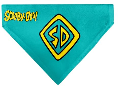 Buckle-Down Pet Bandana, Scooby Doo, Blue/Yellow, One Size, Polyester