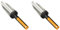 Fiskars Pflanzkelle, Länge 27 cm, Rostfreie Stahl-Kelle, Schwarz/Orange, Premium, 1000727 (Packung mit 2)