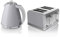 Swan Retro Kitchen Set, 1.5L Fast Boil Kettle & 4 Slice Toaster, Grey, SK19020GRN, ST19020GRN