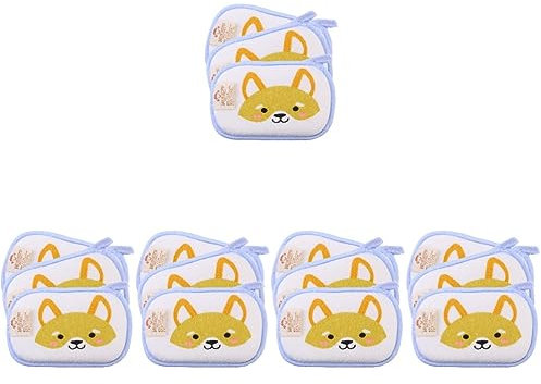 Healvian 15 Stk Baby Badet uch Babyhandtücher Handtücher für Baby Babywaschlappen Musselin Badetuch Schwämme körperpeeling handtuch Badeschwamm gefrostet Werkzeug wischt