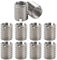 10 Piezas Insertos Roscados M8 a M10, Insertos de Tuercas Reductor de Rosca de Acero Inoxidable, Manguito de Reparación de Tuercas Reductoras Autorroscante M8 X 1,25 y Rosca Macho M10 X 1,5