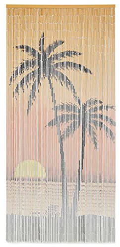 Tomostar Rideau de Porte en Bambou, Rideau Anti Mouche pour Porte Moustiquaire Contre Insectes Bambou 90 x 200 cm