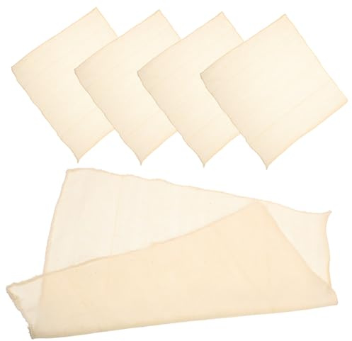 Alipis 5 piezas Muselina de Algodón Reutilizable para Cocina Paño de Gasa con Dobladillo para Tofu Casero Queso y Filtrado Múltiple Tela Natural Segura y Lavable