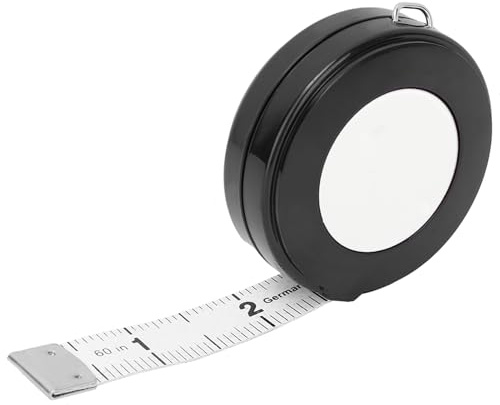 Tnfeeon Måttband, Mjukt Infällbart Band, Skräddarsydd Måttstock, 150 Cm för Kroppsmätning eller Skräddarsydda Behov (Vit)