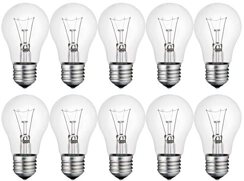 NCC-Licht 10 Stück Birnenlampe Standard klar E27 100W warmweiß dimmbar 230V