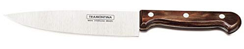 Tramontina Cuchillo Chef de Acero Inoxidable y Mango de Madera Tratada Polywood 17 cm
