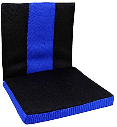 YAOBAO Rollstuhlkissen Anti-Dekubitus-Kissen, Rückenlehne und Sitzpolster für Rückenschmerzen Linderung von Ischias- und Steißbeinschmerzen Körperstütze (blau)