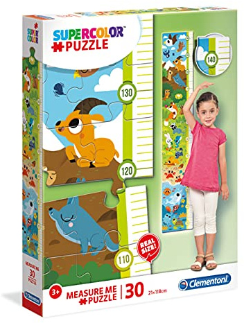 Clementoni - 20329 - Measure Me Puzzle - Animali nel proprio Habitat - 30 Pezzi