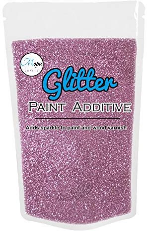 Mopa Crafts Radiant Orchid Glitter Paint Crystal Additive 100g for Emulsion Paint - for use with Interior/Exterior Wall, Ceiling, Wood, Metal, Varnish, Dead Flat, Matt, Soft Sheen or Silk Paints