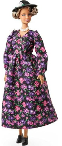 Barbie Signature Eleanor Roosevelt, poupée de Collection Femmes d'Exception avec Robe Fleurie et Chapeau, Jouet Collector, GTJ79