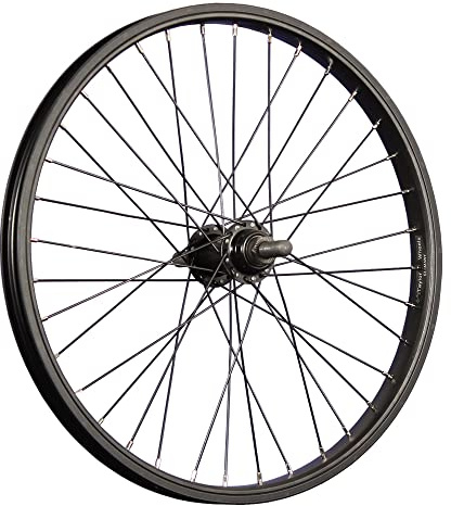 Springcykel 20 tums bakhjul BMX 36 hål 14 mm axel aluminiumfälg svart