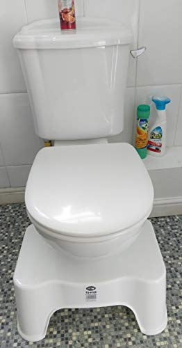 9 Bathroom Toilet Stool, Medically Tested Squatting Toilet Stool, Non-invasive Remedy for Haemorrhoids, Constipation, IBS, Flatulence, Bloating - Aligns Colon for Bowel Movement