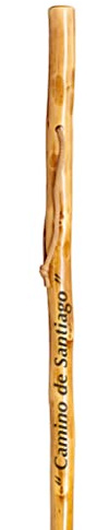 Bordone per camminare in montagna, legno castano, 125 cm, taglia L (532) Personalizado