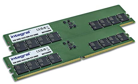 Integral 16GB Kit (2x8GB) DDR5 RAM 4800MHz DIMM PC Desktop Computer Memory Module
