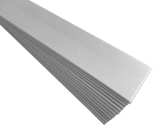 DECCART - Wandpaneele 100x16,7 cm - Panel wand - Paneele - Wandverkleidung innen - Deckenverkleidung - Wandplatten aus Polystyrol - Modern Platten - wall panel - 60 Stück - 10m² - Grau