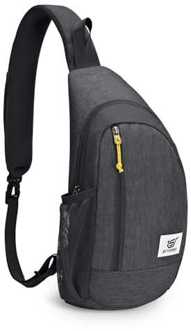 SKYSPER Brusttasche Schultertasche Leichte Sling Bag Herren Klein Schulter Tasche RFID-Schutz Crossbody Backpack Anti-Diebstahl Umhängetasche für Wandern Reise