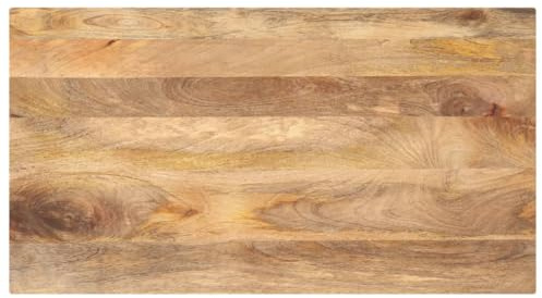 vidaXL Piano per Tavolo 120x60x2,5cm Rettangolare Legno Massello Mango