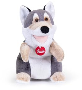 Trudi Marionnette Loup marionnettes en Peluche pour Spectacle sur scène, Cadeau d’Anniversaire | 16x25x16cm Taille S | Marionnettes | modèle 29230