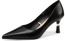 QUEEN HELENA Décolleté a Punta Chiusa Scarpe Eleganti con Tacco Medio Donna K3517 (Nero, Sistema Taglie Calzature EU, Adulto, Donna, Numero, Media, 38)