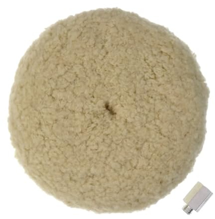 7/9 tums dubbelsidig skärplatta for ullpolering och polering med 5/8-11 gänga for epoxi for bilar marin(9inch with Adapter)