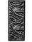 Carpeto Tierfell Läufer Teppich Schwarz 80 x 250 cm Afrika Muster Kurzflor Monaco Kollektion