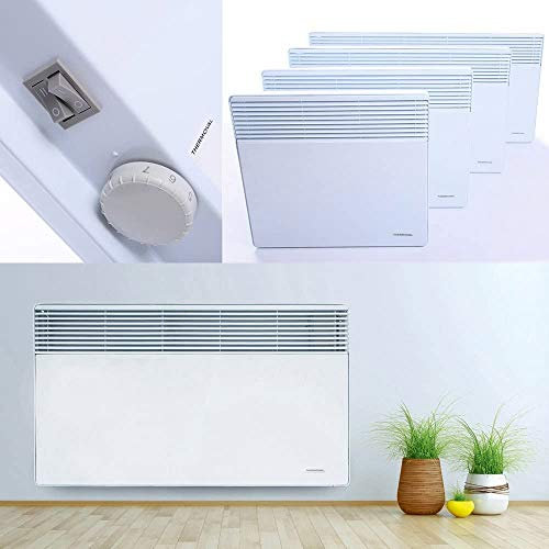 Thermoval Convecteur Chauffage électrique Radiateur électrique (63 x 47,5 x 10 cm - 1500 W)
