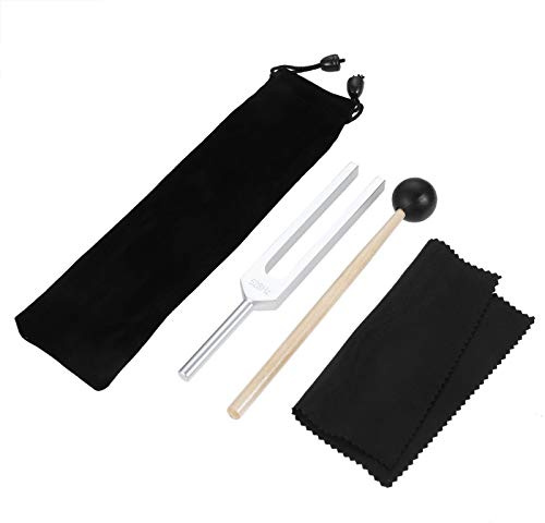 Dreld 528 Hz Tuning Fork with Silicone Hammer and Bag for DNA Repair Healing, Sound therapy, Perfect Healing, Musical Instrument, Balancing, Healers, Vibration
