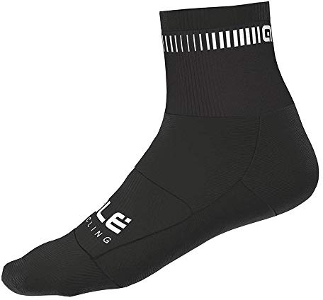 Alé Cycling Fahrradsocken, Black/White