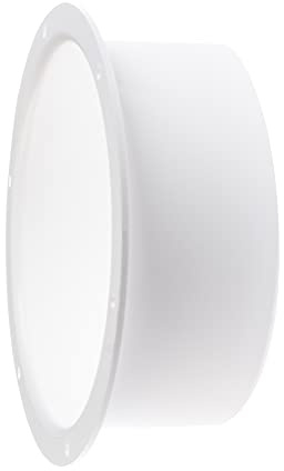 Steinberg14 Flangia da parete bianca Ø 150 mm collare di montaggio tubo rotondo PVC connettore per tubo di ventilazione connettore