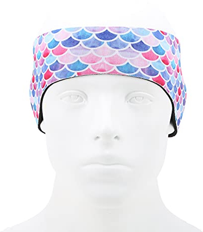 Entatial Swimming Headband, Elastic Anti-Slip Waterproof Swimming Band Environment‑Friendly Ear for Adults Drifting,Swimming,Bathing