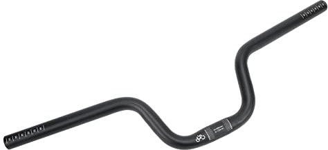 Bike Swallow Lenker, Hochfester Fahrradlenker aus Aluminiumlegierung für Brompton Black (Heben Sie 120 mm / 4,7 Zoll an)