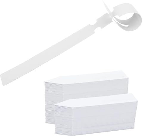 Lot de 200 étiquettes pour plantes - En plastique - Étiquettes de jardin - Étiquettes pour plantes de jardin - Marqueurs pour plantes - Résistant aux intempéries - 2 styles