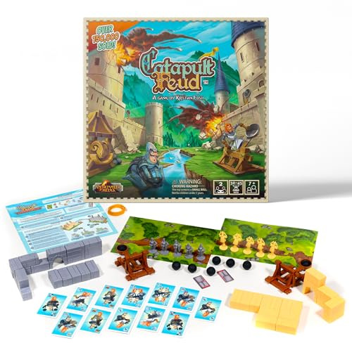 Catapult Feud – Das actiongeladene Katapult-Spiel für die ganze Familie! Baue Deine Burg, starte das Katapult und besiege deinen Gegner | Spiel auf Englisch.