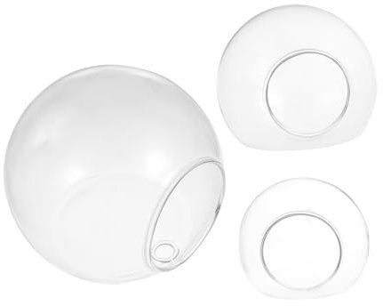 Kisangel 3st Wandmontiertes Aquarium Aus Glas Pflanzenterrarium Einzigartige Blumenvase Heimdekoration Hydroponische Hängevase Glasvase Transparent Glas Mit Hohem Borosilikatgehalt