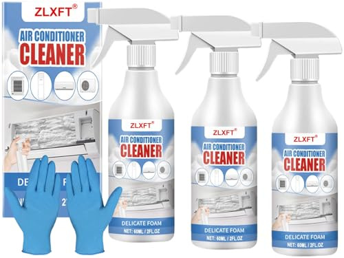 Limpiador de Espuma,3pcs Air Conditioner Foaming Cleaner Spray,Limpiador de Aire Acondicionado de Hogar,Limpiador de Aire Acondicionado,Spray Limpiador de Espuma Multiusos,60ml