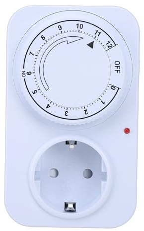 Hamwesh Enchufe con Temporizador de Cuenta Regresiva, temporizadores de Apagado automático, Protector de Enchufe con Temporizador mecánico para Diversos Dispositivos