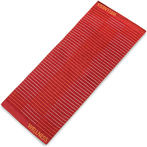 aqua-textil Granada Saunatuch 80 x 200 cm rot Baumwolle Saunahandtuch Frottee Handtuch Duschtuch