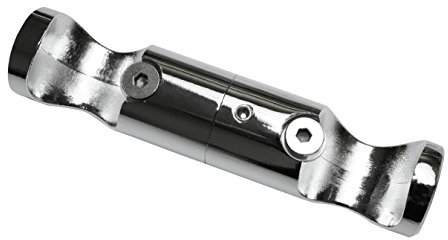 Gardinia 31057 Deckenträger Adapter für Gardinenstangen, Serie Chicago, Durchmesser 20 mm, Chrom