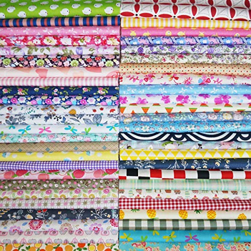 25Pcs Baumwollstoff Patchwork Stoffe DIY Gewebe Quadrate Baumwolltuch Stoffpaket zum Nähen mit vielfältigem Muster 30x30cm Neue Form