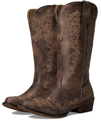 ROPER Riley Brown Faux Leather 2 6 M
