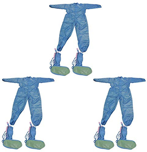 Othmro Einweg-Schutzanzug, staubdicht, Blau, Größe M, 1 Stück