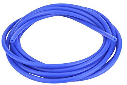 Tubo de Vacío de Silicona, Manguitos Silicona Coche 4 mm de Diámetro Interior 5 m de Largo Universal Car Auto Manguera de Vacío de Silicona (Azul)