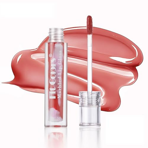 Plumping Lip Oil, Hydrating Lip Gloss Tinted Lip Balm Lip Care Lip Glaze, Glossy Finish Lip Glow Oil Lip Shine Primer Lip Tint Long Lasting Nourishing Moisturizing Anti Drying Lip Gloss (#04)