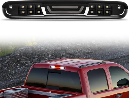 Nilight Third Brake Light High Mount 3rd Stop Reverse Cargo LED Lighting for Chevy Silverado GMC Sierra 1500 2500 3500HD 2007-2013 Pickup Truck Rear Cab Center Tail Lights